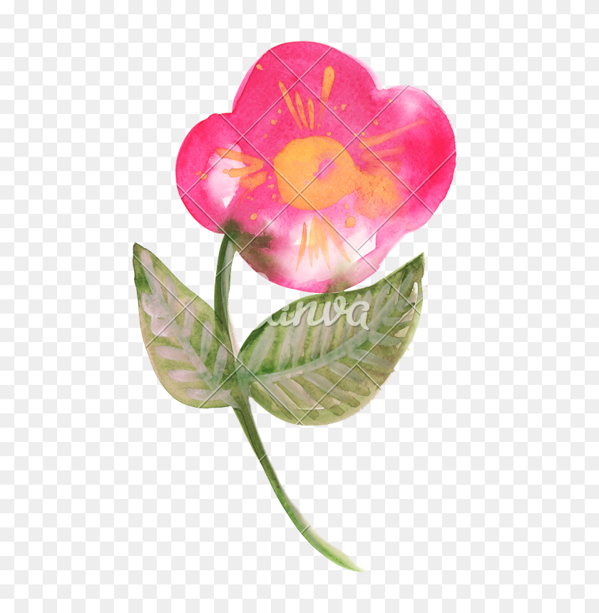 Detail Gambar Bunga Pink Png Gambar Watercolor Png Nomer 34