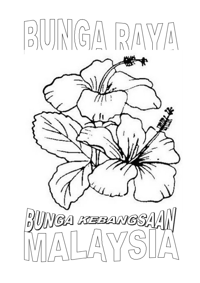 Gambar Bunga Raya Hitam Putih - 51+ Koleksi Gambar