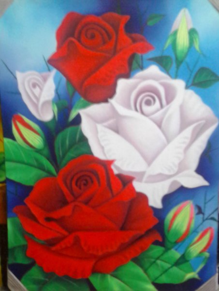 Detail Gambar Bunga Ros Lukisan Nomer 22