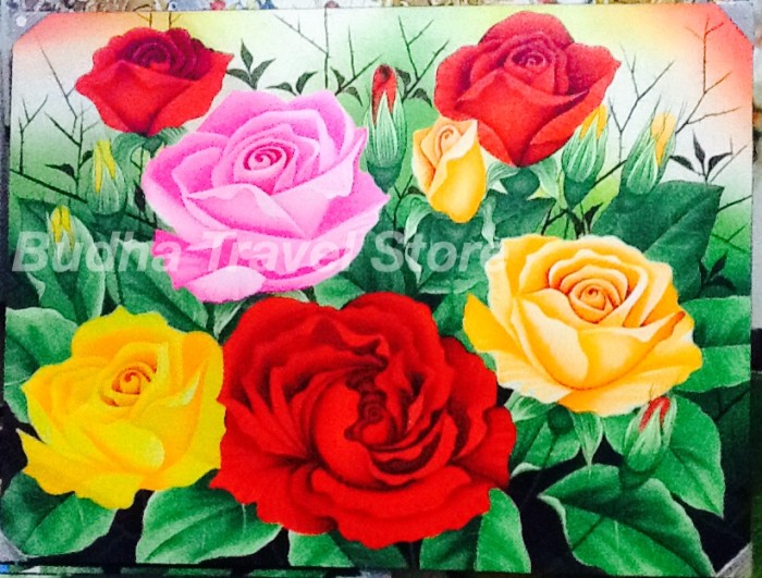 Detail Gambar Bunga Ros Lukisan Nomer 38