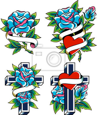 Download Tattoo Rose Mit Kreuz Nomer 5