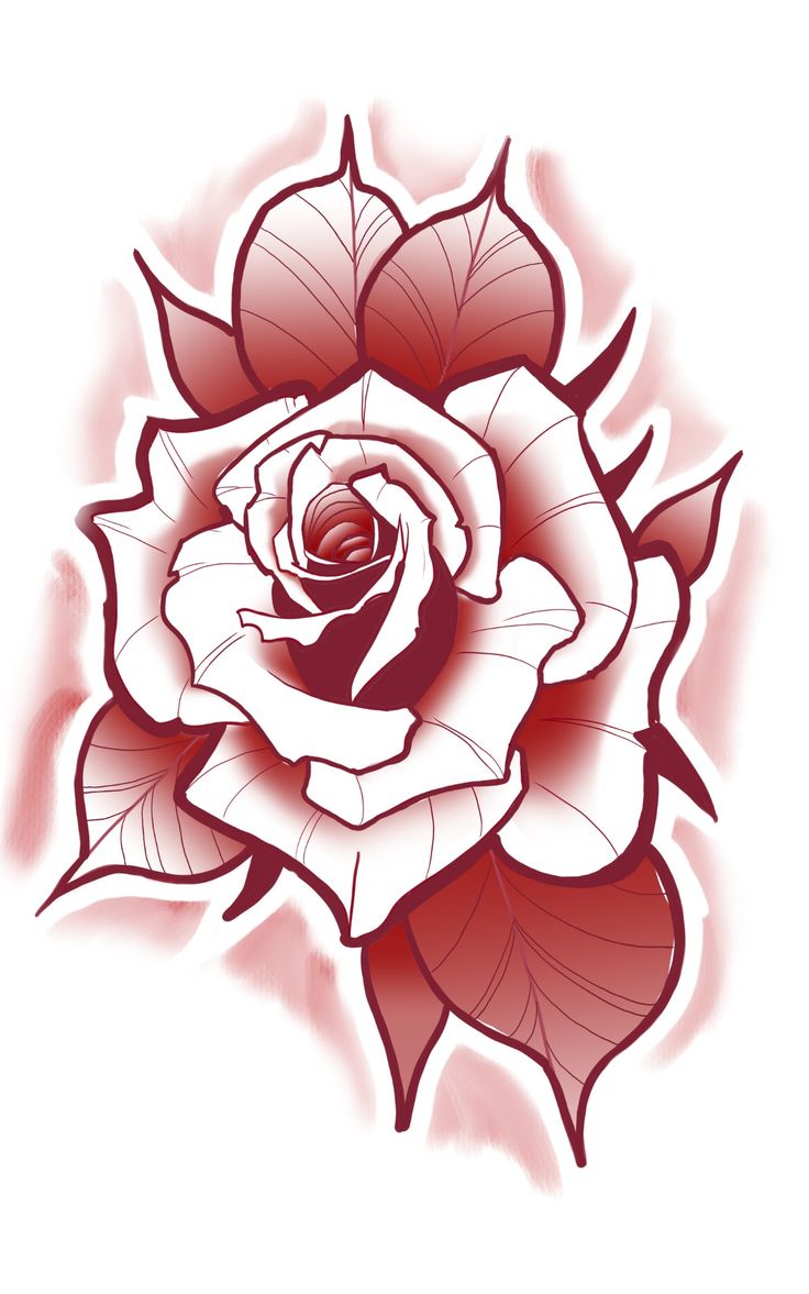 Detail Tattoo Rose Mit Kreuz Nomer 7