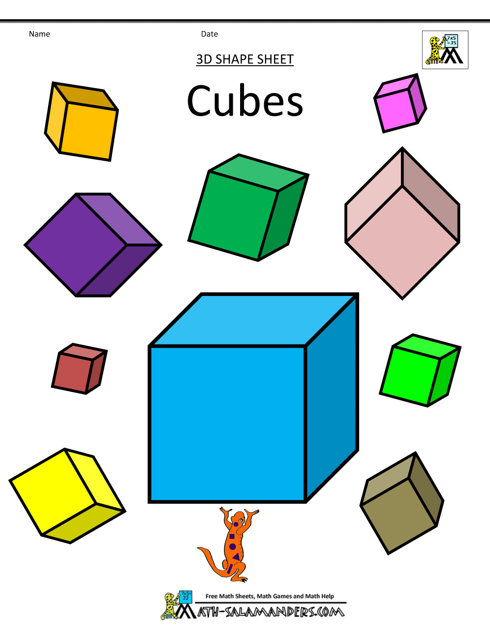 Detail 3d Color Cube Nomer 13