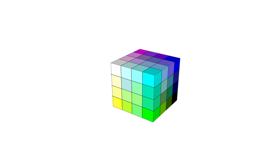 Detail 3d Color Cube Nomer 16