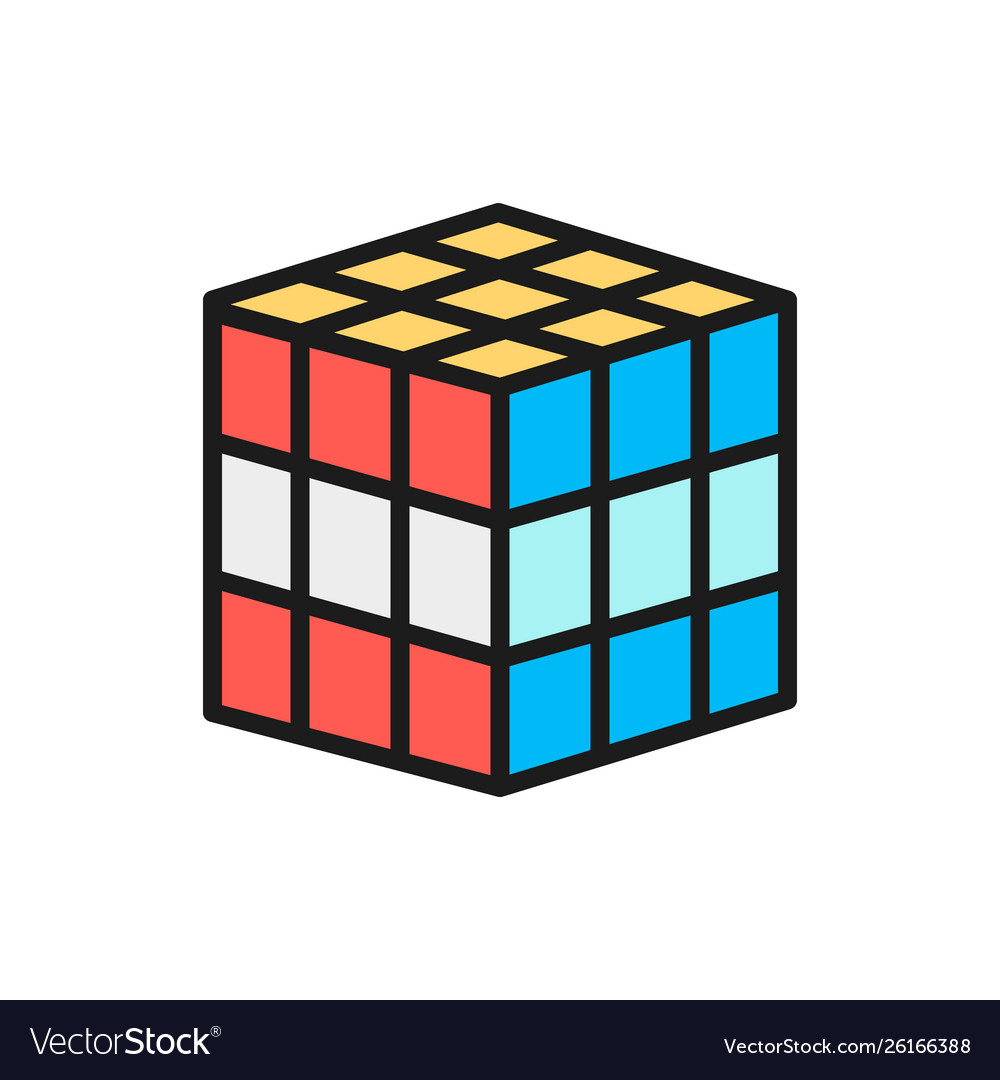 Detail 3d Color Cube Nomer 6