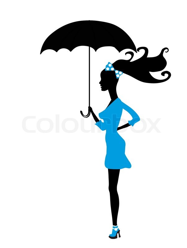 Detail Bild Frau Mit Schirm Nomer 15