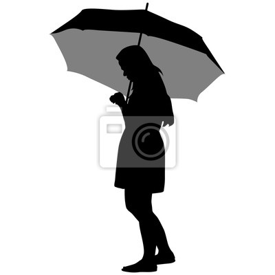 Detail Bild Frau Mit Schirm Nomer 21