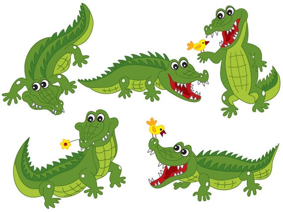 Detail Crocodile Clipart Nomer 14