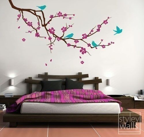 Detail Gambar Bunga Sakura Di Dinding Kamar Nomer 11