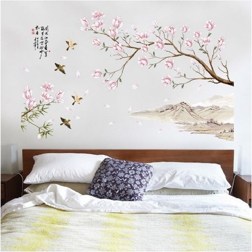 Detail Gambar Bunga Sakura Di Dinding Kamar Nomer 7