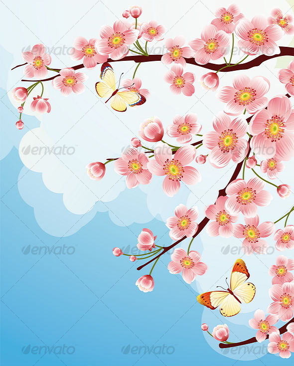 Detail Gambar Bunga Sakura Gerak Nomer 51