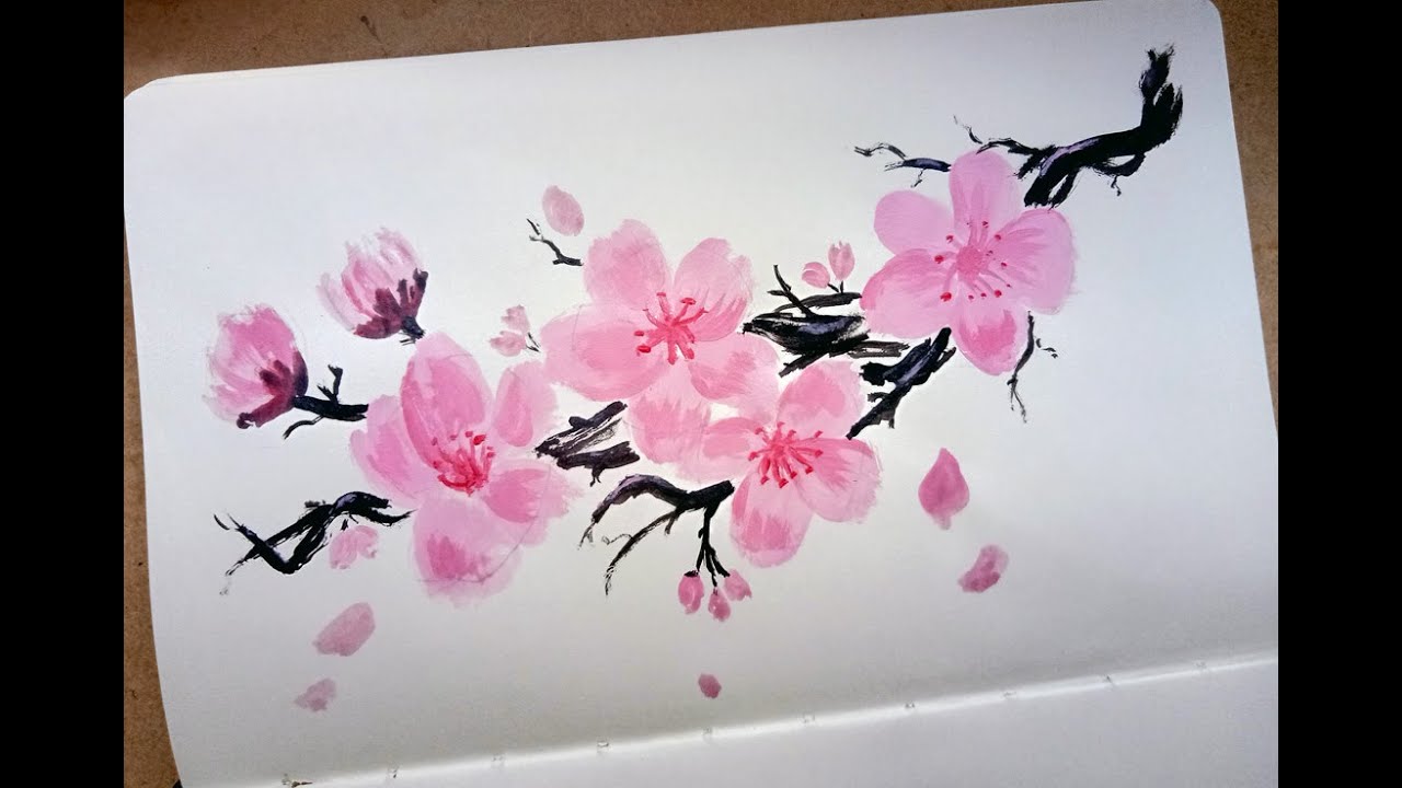 Detail Gambar Bunga Sakura Mudah Nomer 4