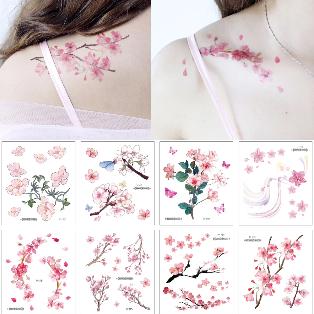 Detail Gambar Bunga Sakura Tato Nomer 32