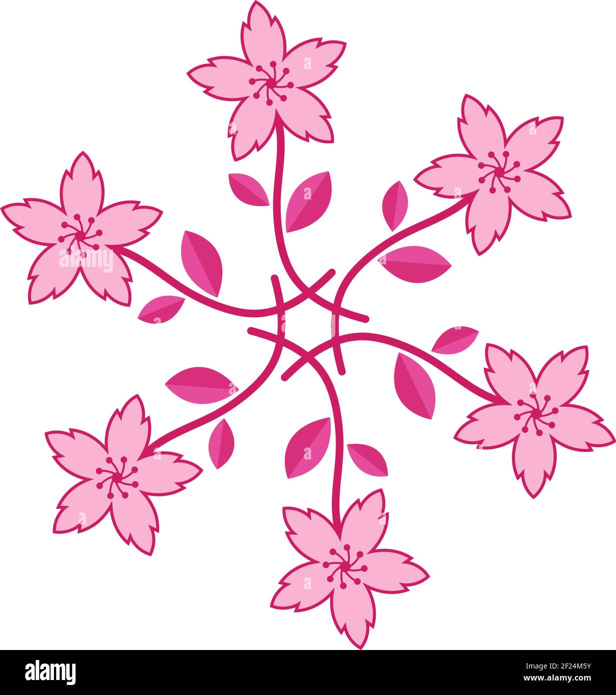 Detail Gambar Bunga Sakura Vector Nomer 53