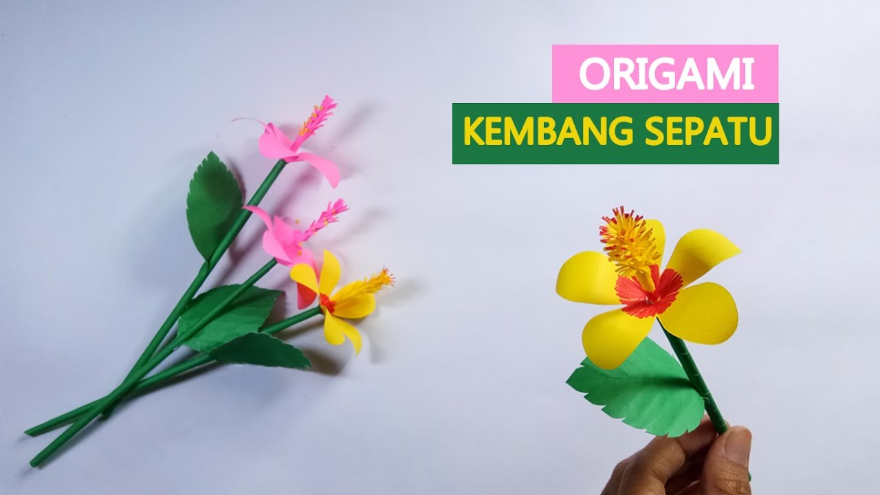 Detail Gambar Bunga Sepatu Dari Kertas Origami Nomer 2