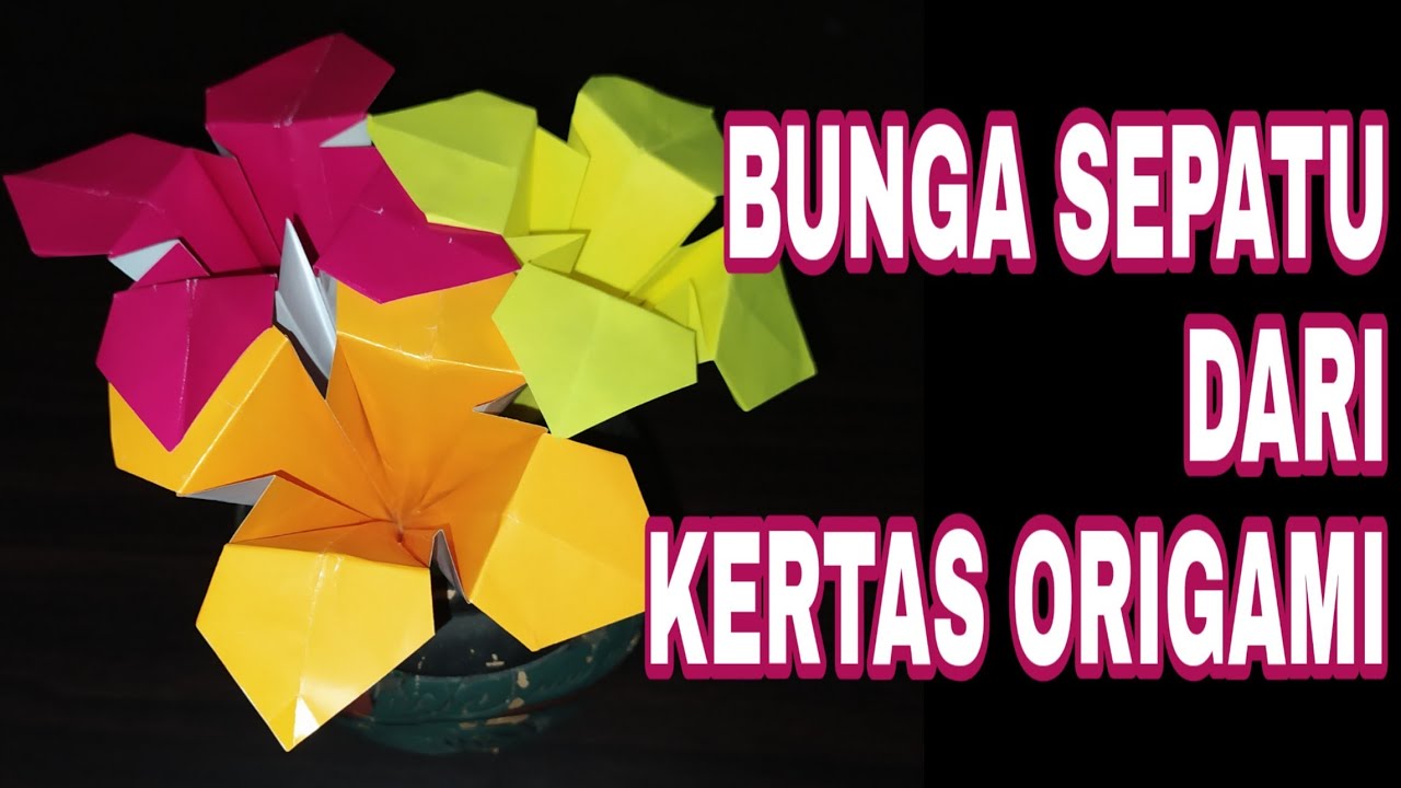 Detail Gambar Bunga Sepatu Dari Kertas Origami Nomer 4