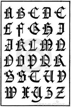 Detail Gotische Schrift Tattoo Nomer 3