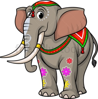 Detail Indische Gottheit Elefant Nomer 11