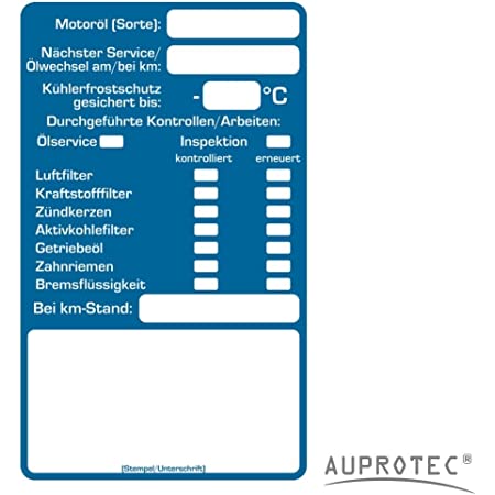 Kfz Inspektion Checkliste - KibrisPDR