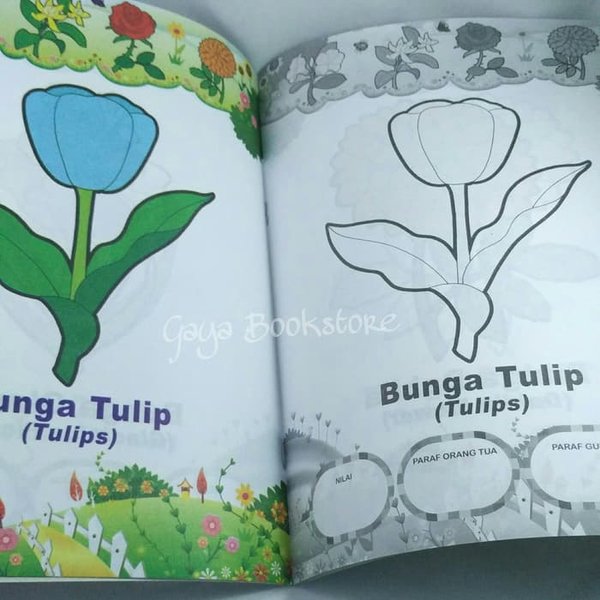 Detail Gambar Bunga Tulip Anak Tk Nomer 54