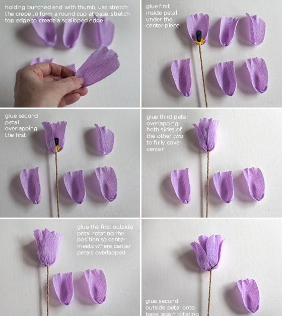 Detail Gambar Bunga Tulip Dari Kertas Krep Nomer 13