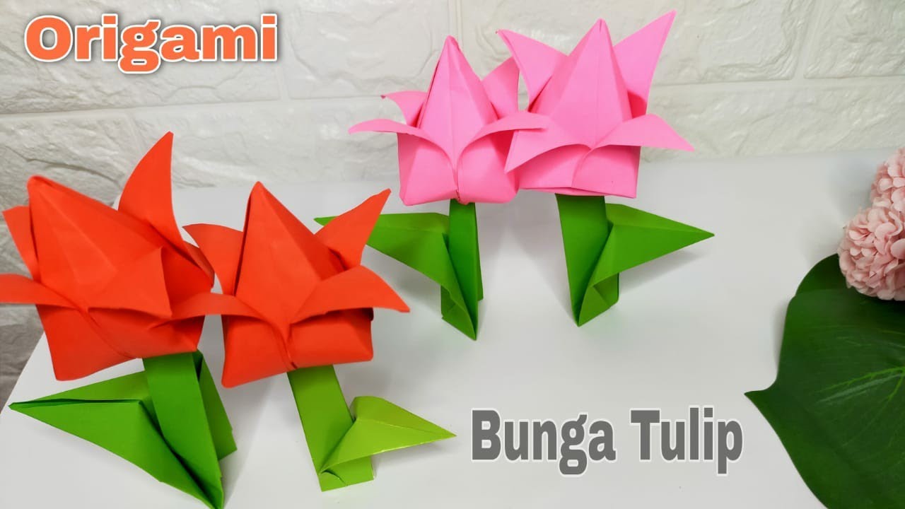 Detail Gambar Bunga Tulip Dari Kertas Origami Nomer 14