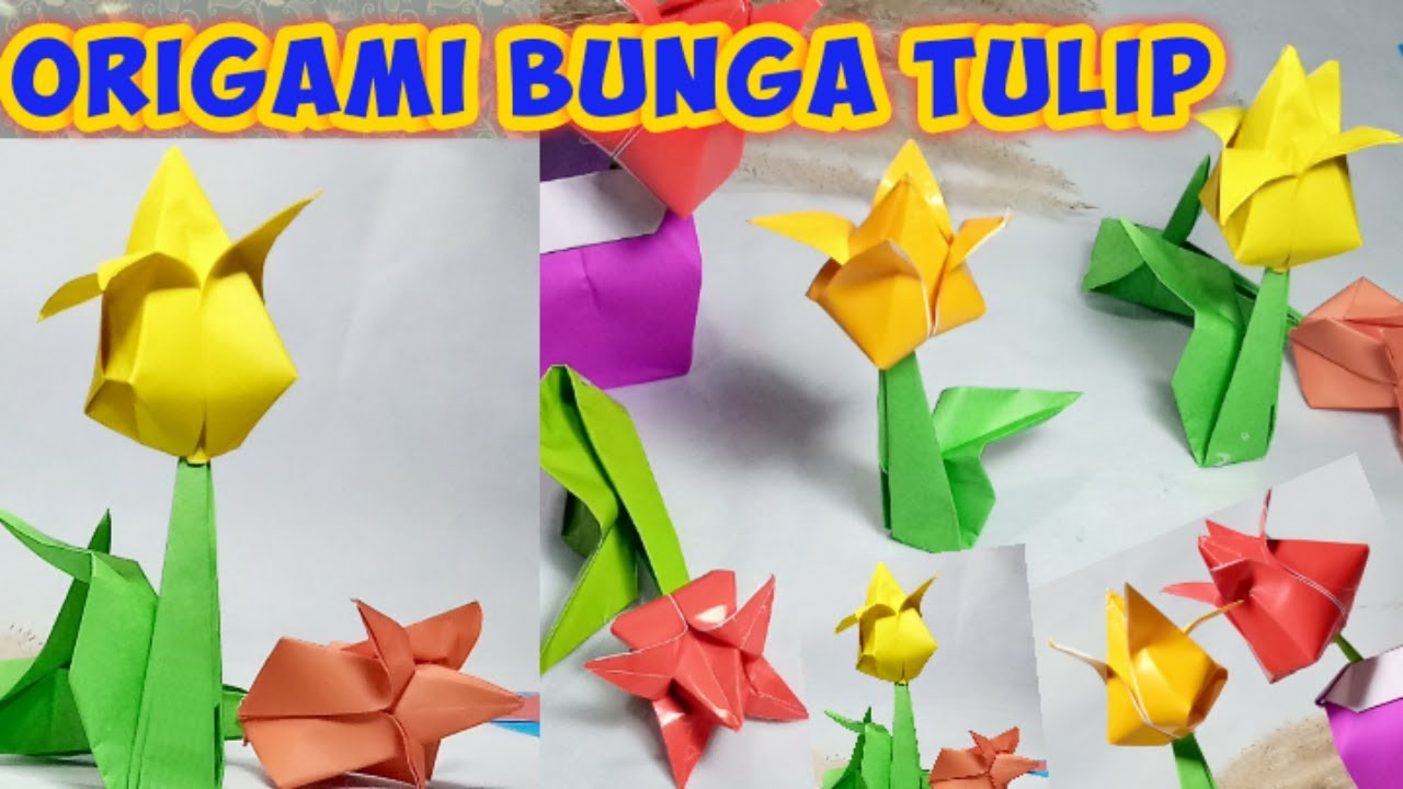 Detail Gambar Bunga Tulip Dari Kertas Origami Nomer 21