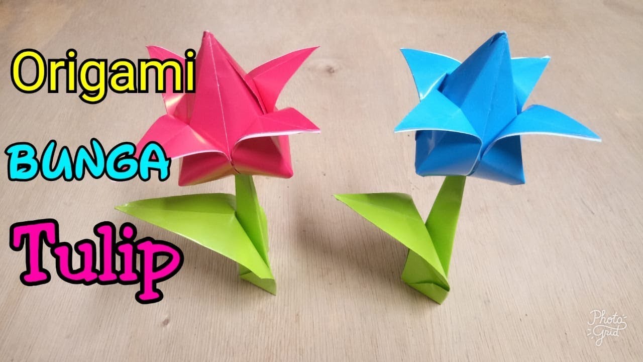 Detail Gambar Bunga Tulip Dari Kertas Origami Nomer 24