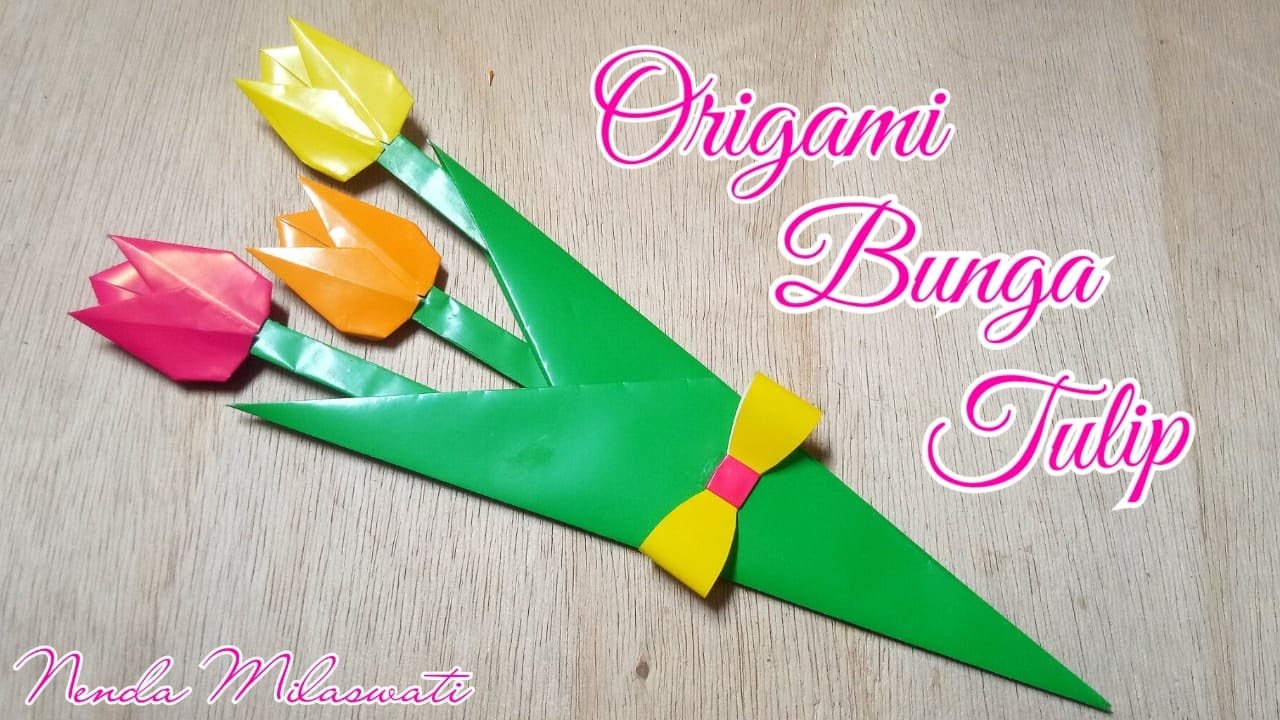 Detail Gambar Bunga Tulip Dari Kertas Origami Nomer 29