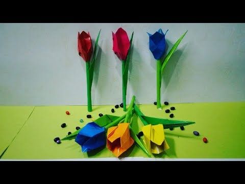 Detail Gambar Bunga Tulip Dari Kertas Origami Nomer 38