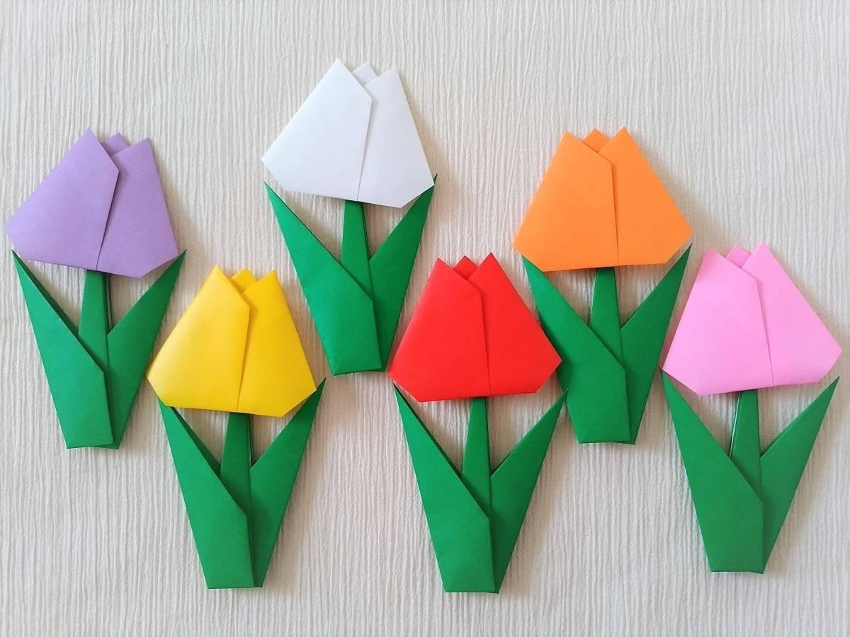 Detail Gambar Bunga Tulip Dari Kertas Origami Nomer 51