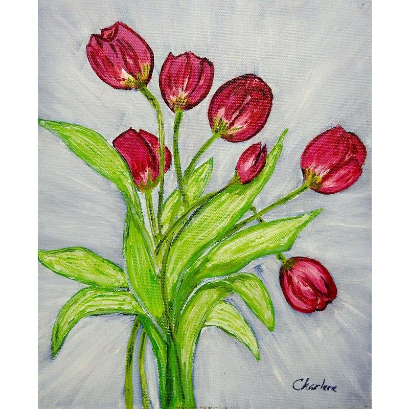 Detail Gambar Bunga Tulip Dari Pensil Nomer 52