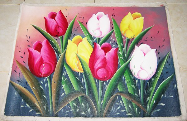 Detail Gambar Bunga Tulip Lukisan Nomer 15