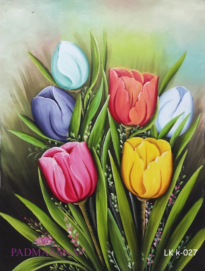 Detail Gambar Bunga Tulip Lukisan Nomer 19