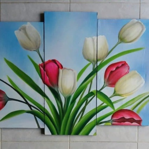 Detail Gambar Bunga Tulip Lukisan Nomer 52