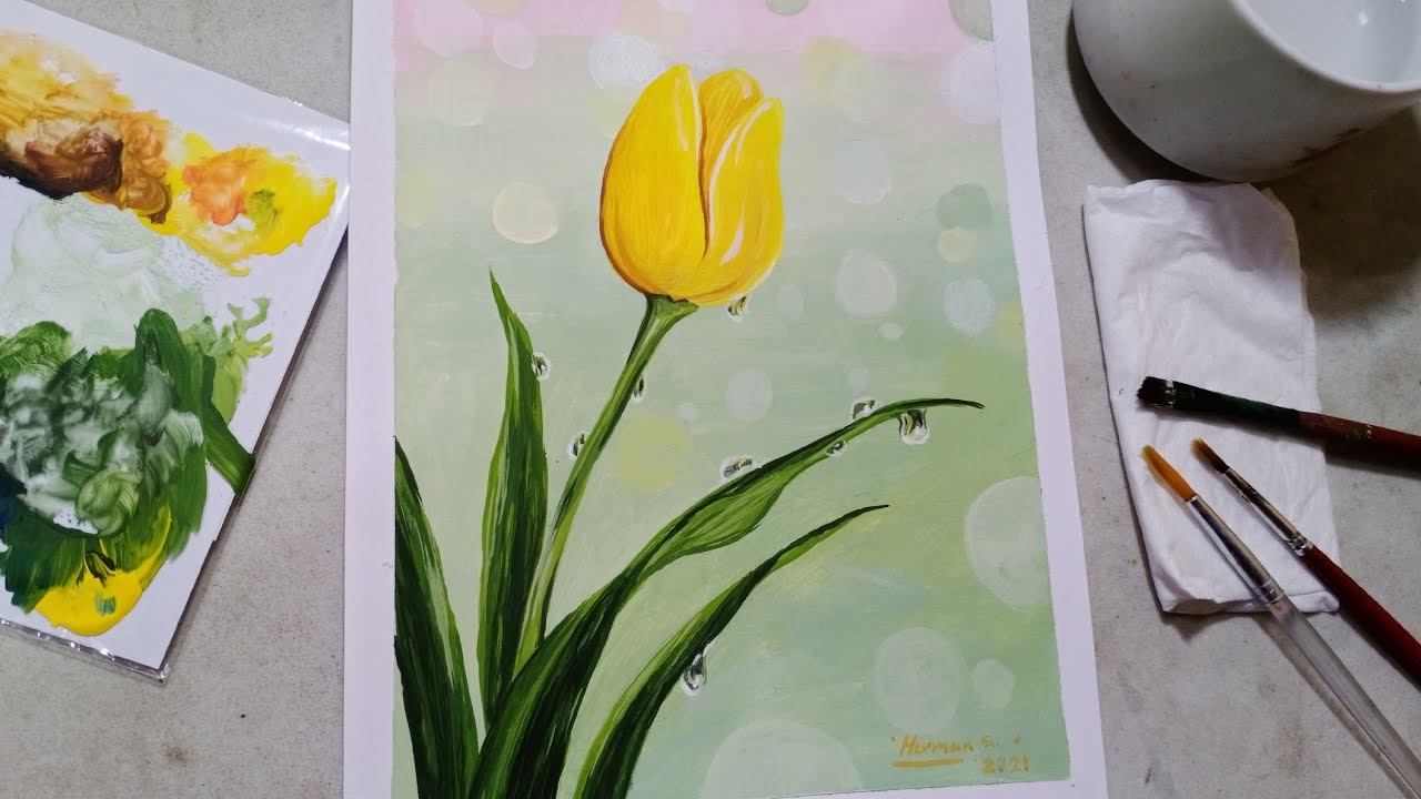 Detail Gambar Bunga Tulip Sederhana Nomer 40