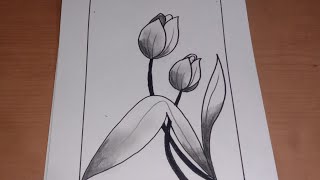 Detail Gambar Bunga Tulip Sketsa Nomer 40