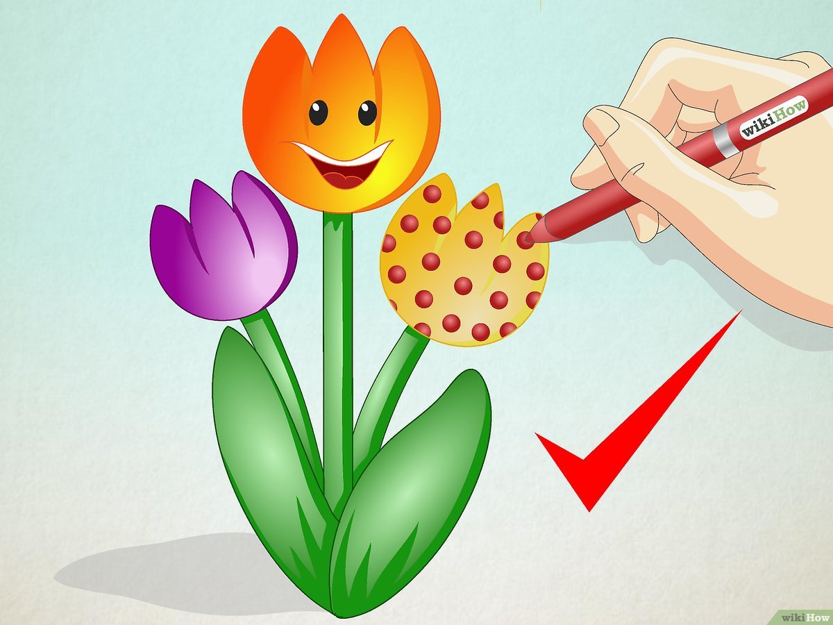 Download Gambar Bunga Tulip Sketsa Nomer 52