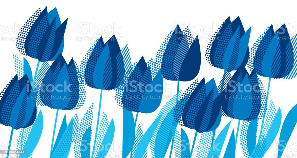 Detail Gambar Bunga Tulip Warna Biru Nomer 49