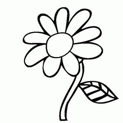 Detail Gambar Bunga Tunggal Animasi Hitam Putih Nomer 2