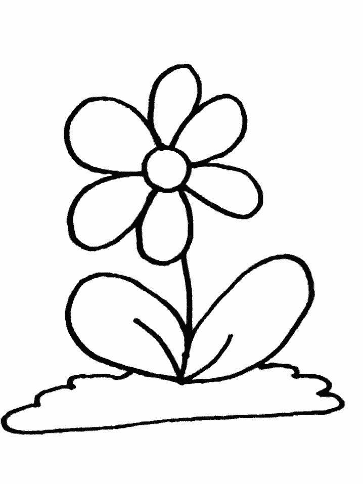 Detail Gambar Bunga Untuk Diwarnai Anak Tk Nomer 10