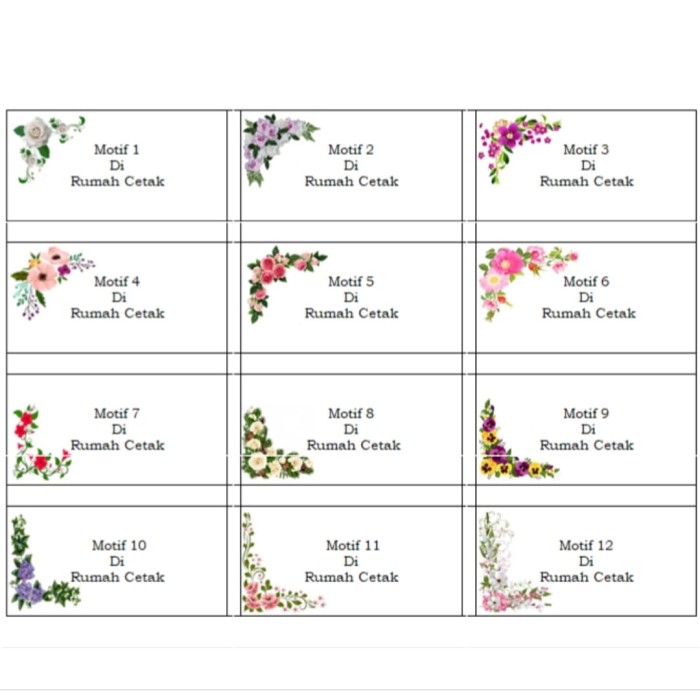 Detail Gambar Bunga Untuk Label Nomer 16
