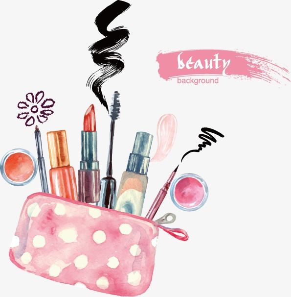 Detail Makeup Background Vector Nomer 2