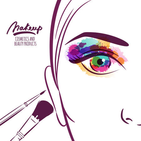 Detail Makeup Background Vector Nomer 17