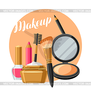 Detail Makeup Background Vector Nomer 4