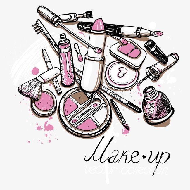 Detail Makeup Background Vector Nomer 6