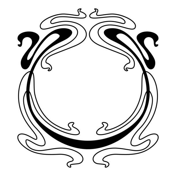 Detail Art Nouveau Zodiac Signs Nomer 3