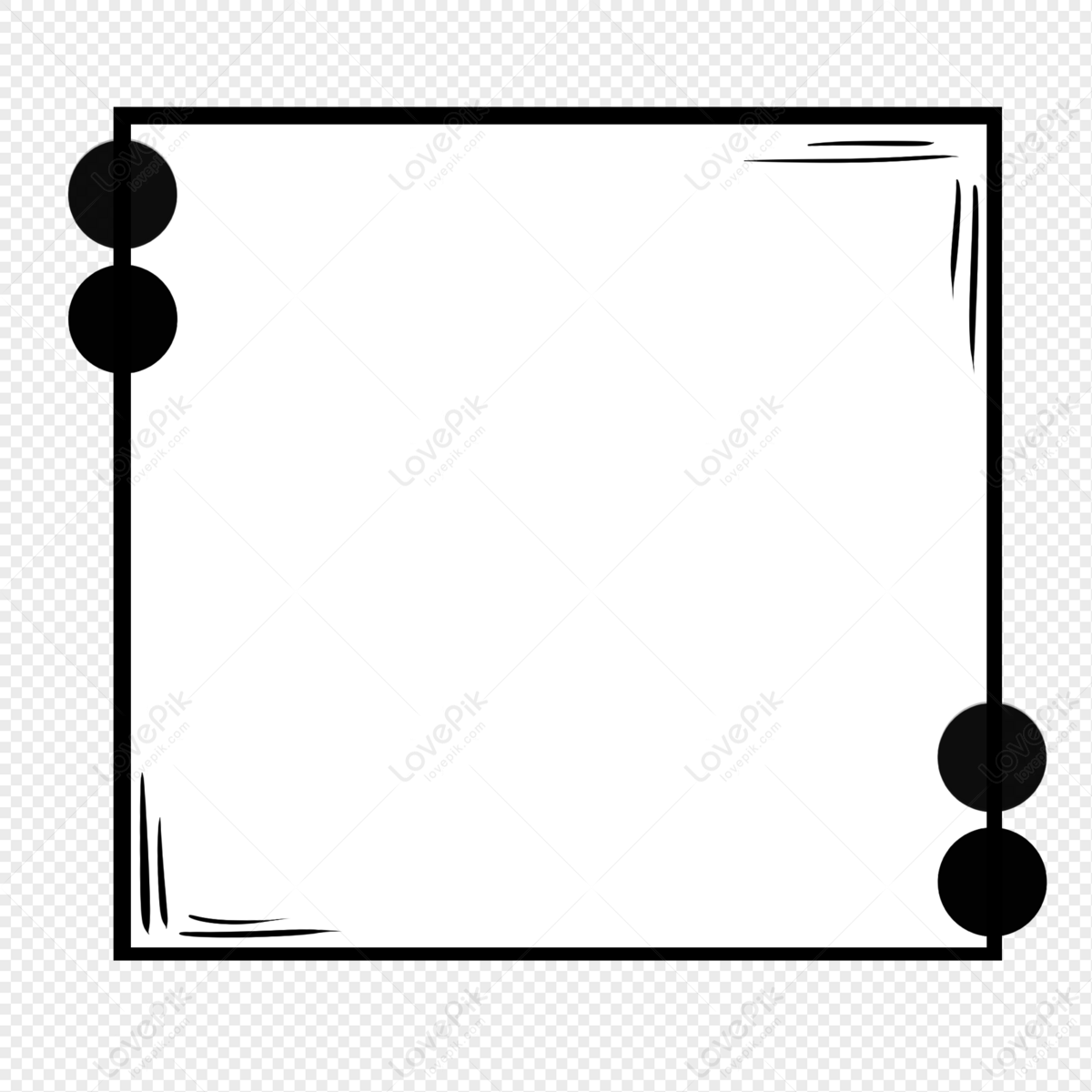 Detail Black Border Transparent Nomer 9