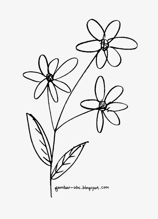 Detail Gambar Bunga Yang Mudah Diwarnai Nomer 31