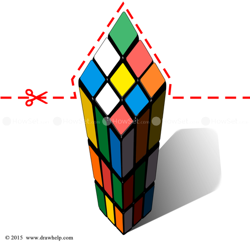 Detail 3d Illusion Cube Nomer 18